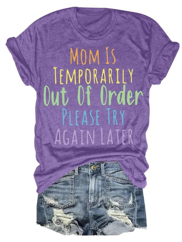 Women's Letter Print Round Neck Tee, Fashion Casual Crew Neck T-Shirt for Daily Holiday Vacation Outdoor Wear, Ladies...