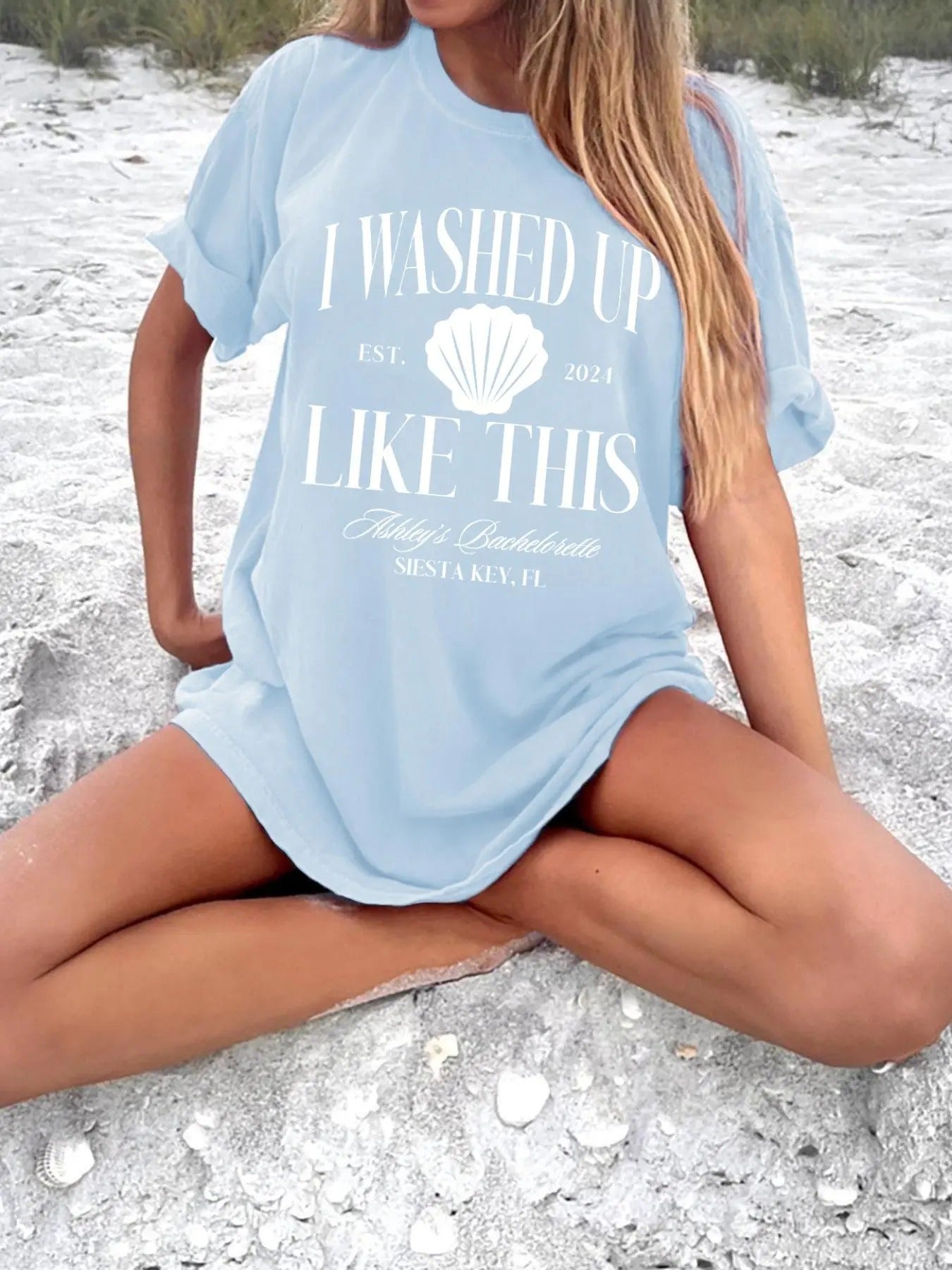 Women's Letter Print Round Neck Tee, Fashion Casual Crew Neck T-shirt for Daily Holiday Vacation Outdoor Wear, Ladies...