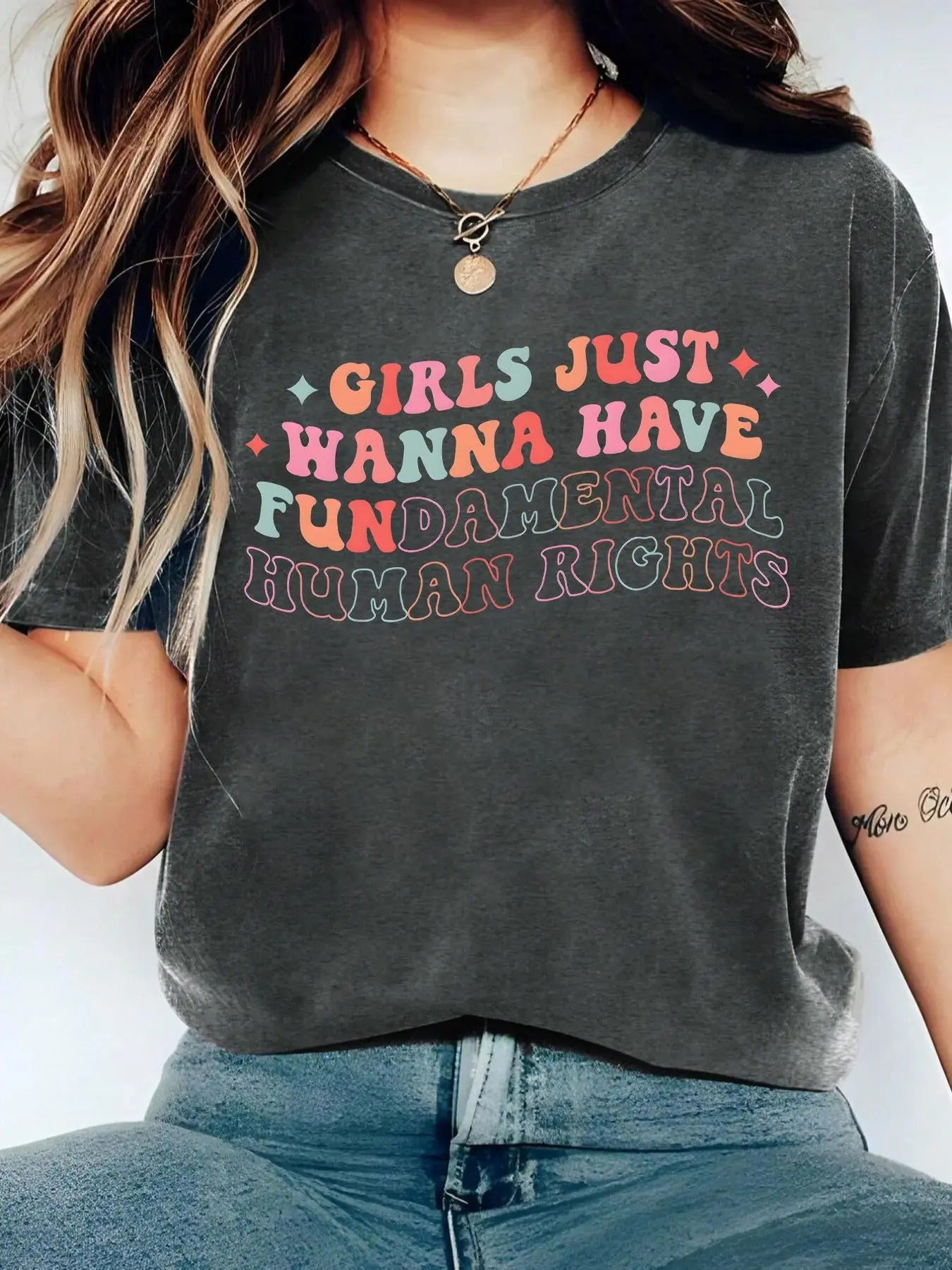 Letter Print Round Neck Casual Crew Neck Daily Vacation Outdoor Clothes Summerstyle{N002}4 T-Shirts, Hoodie, Sweatshirt