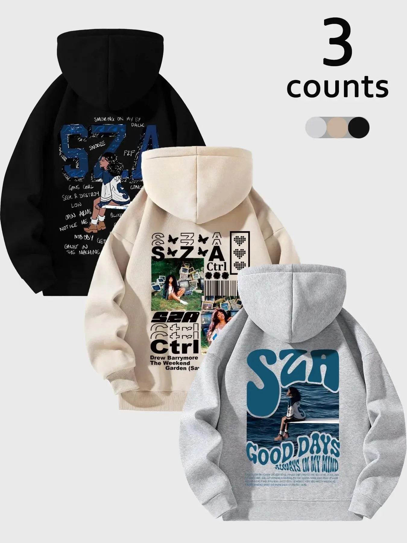 Women's Letter Print Zip Up Hoodie, Casual Long Sleeve Hooded Sweatshirt for Winter, Women's Clothes for Daily Wear Shirt