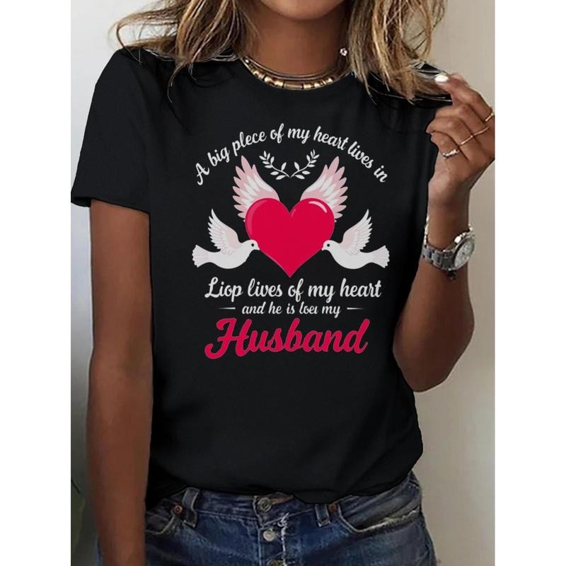Women's Memorial Angel Husband T-Shirt
