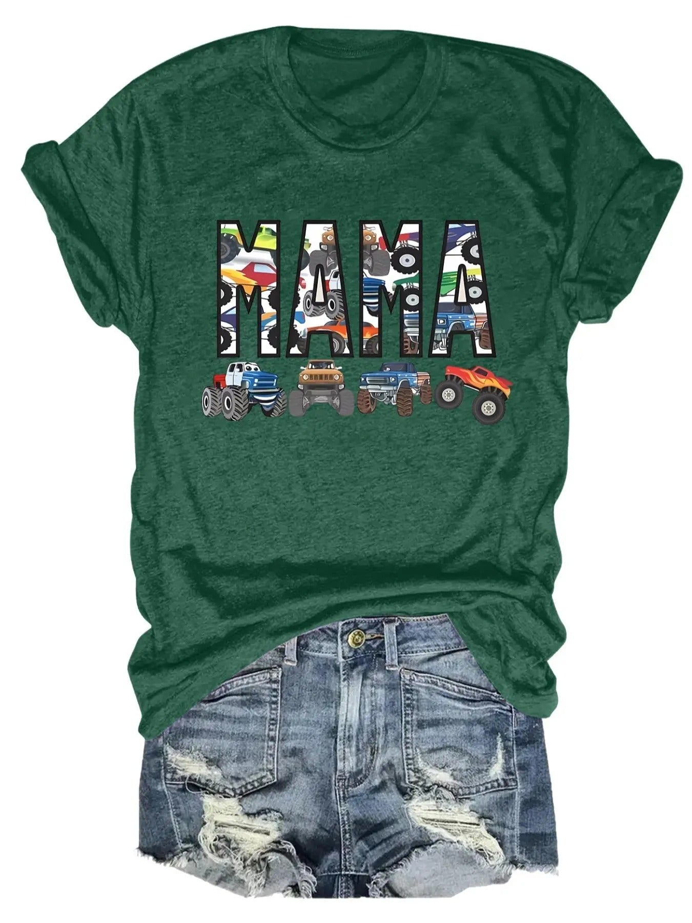 Women's Rainbow Stripe & Letter Print Round Neck Tee, Trendy Casual Short Sleeve T-shirt for Daily Wear, Ladies All...