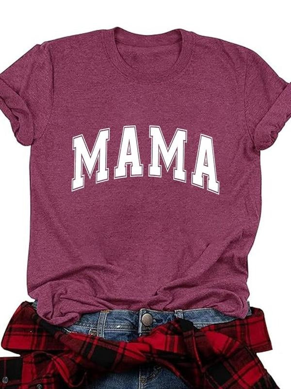 Women's Rainbow Stripe & Letter Print Round Neck Tee, Trendy Casual Short Sleeve T-shirt for Daily Wear, Ladies All...