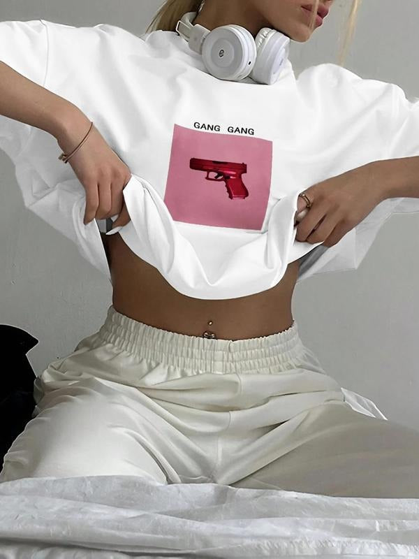 Round Neck Casual Crew Neck Daily Vacation Outdoor Clothes Summer Top T-Shirts, Hoodie, Sweatshirt
