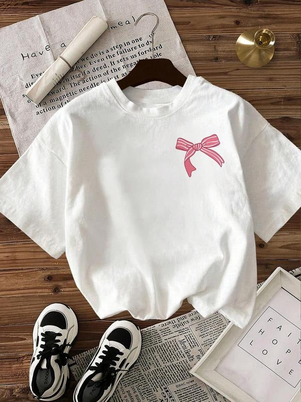 Women's Seashell Print Round Neck Tee, Casual Short Sleeve Crew Neck T-Shirt for Summer, Fashion Women's Top for Daily...