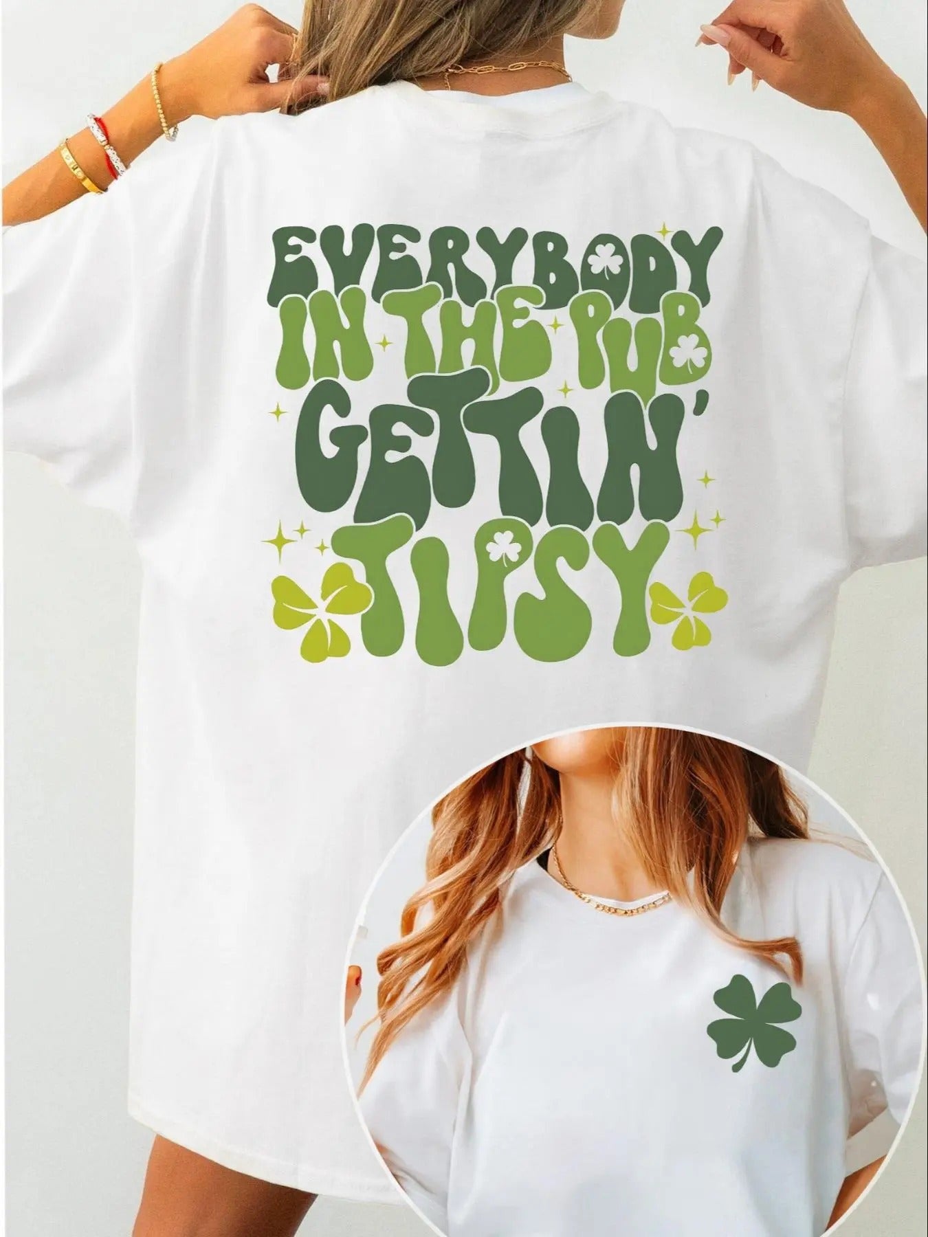 St Patrick'S Day Letter Print Round Neck Casual Short Sleeve Crew Neck Summer Top Daily T-Shirts, Hoodie, Sweatshirt