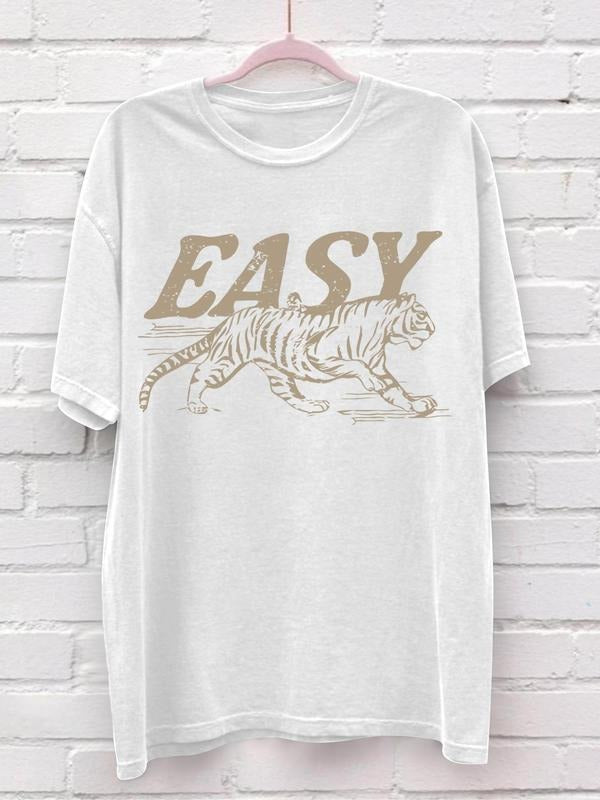 Women's Summer Casual Printed T-Shirt, Fitted Design for a Chic Look, Moderate Thickness Knit Fabric for Comfort Hoodie...