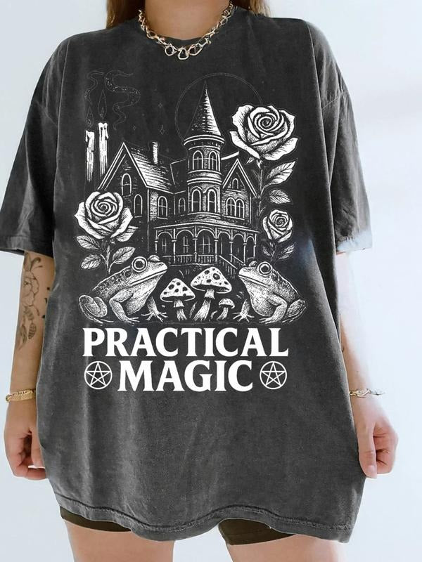 Women's Summer Casual Printed T-Shirt, Fitted Style with Moderate Thickness, Perfect for Everyday Wear Hoodie Sweatshirt