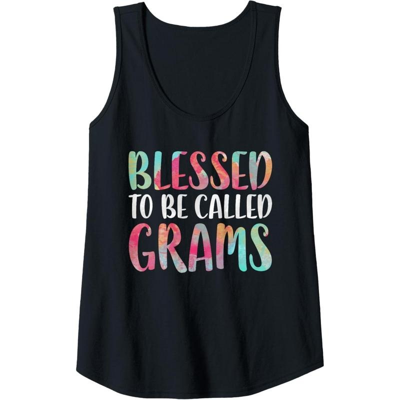 Womens Blessed To Be Called Grams T-Shirt Mother's Day Shirt Tank Top Hoodie Sweatshirt | PrintMintTees.com