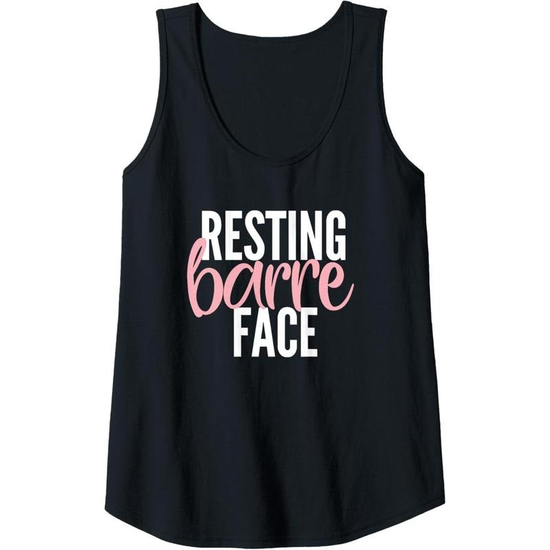 Womens Funny Resting barre face womens tank top shirt | gift idea Tank Top Made in USA Hoodie Sweatshirt | PrintMintTees.com