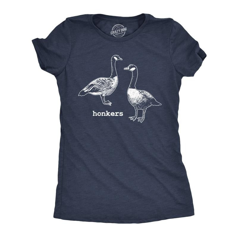 Womens Funny T Shirts Honkers Sarcastic Goose Graphic Tee For Ladies Funny Womens T Shirts Cute Slimming Top Comfortable...