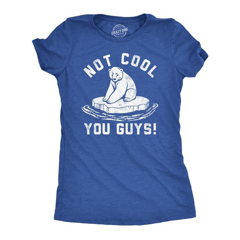 Womens Funny T Shirts Not Cool You Guys Sarcastic Polar Bear Tee For Ladies Funny Womens T Shirts Cute Slimming Top...