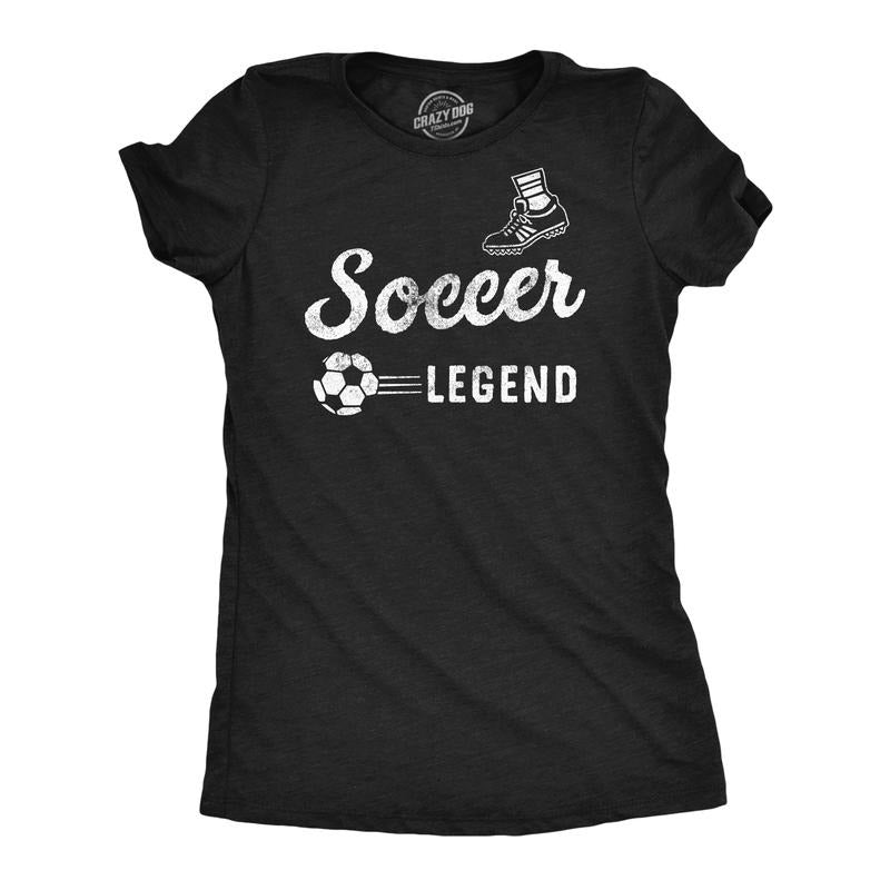 Womens Funny T Shirts Soccer Legend Sarcastic Sports Graphic Tee for Ladies Funny Womens T Shirts Cute Slimming Top...