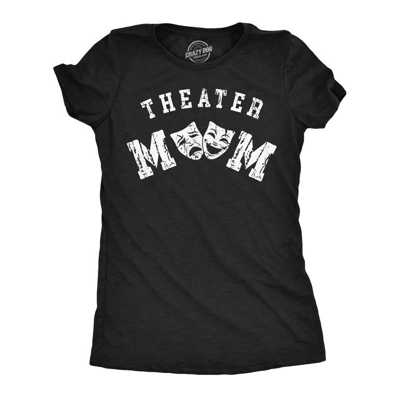 Womens Funny T Shirts Theater Mom Sarcastic Drama Graphic Novelty Tee For Ladies Funny Womens T Shirts Cute Slimming Top...
