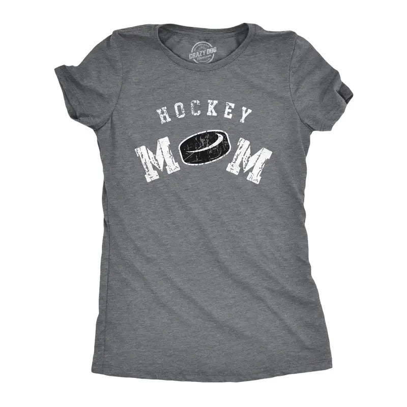 Womens Hockey Mom T Shirt Funny Cool Ice Hockey Lovers Mothers Day Gift Novelty Tee For Ladies Funny Womens T Shirts Cute...