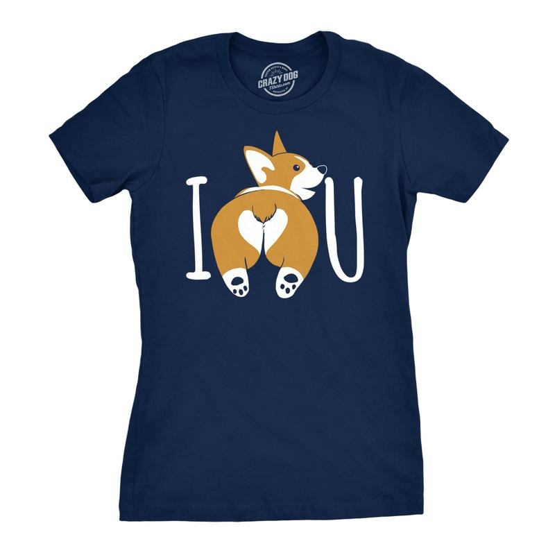 Womens I Corgi Butt You T Shirt Funny Dog Lover Tee For Ladies Funny Womens T Shirts Cute Slimming Top Comfortable Soft...