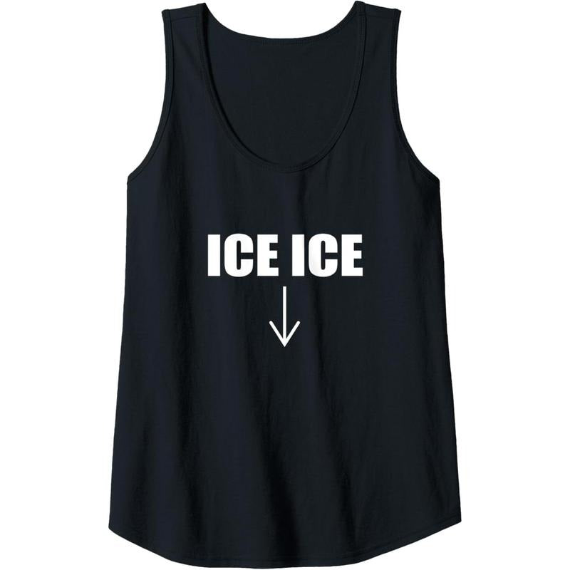 Womens Ice Ice Baby Funny Pregnancy Mom to be Announcement Shirt Tank Top MADE IN USA Hoodie Sweatshirt | PrintMintTees.com