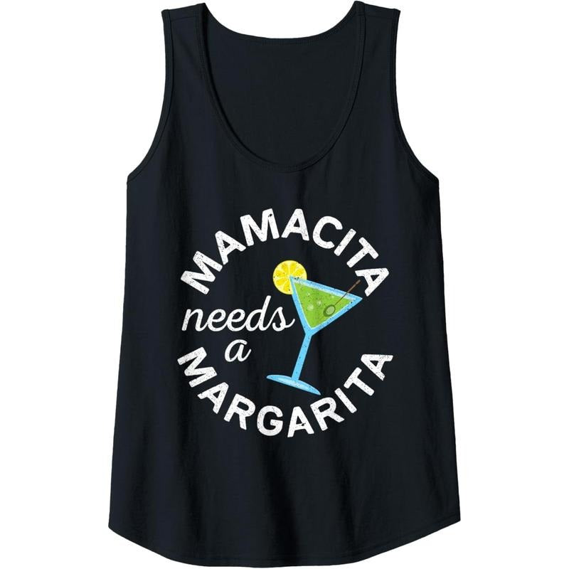 Womens Mamacita Needs A Margarita Shirt Women Cinco De Mayo Tank Top MADE IN USA Hoodie Sweatshirt | PrintMintTees.com
