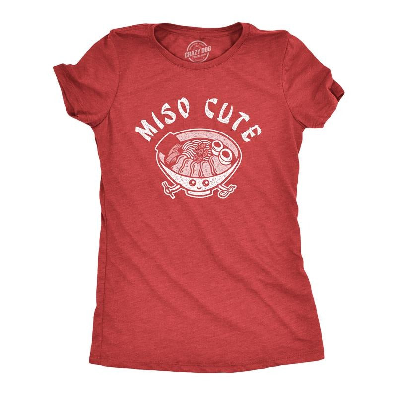 Womens Miso Cute Funny Saying Cool Graphic Design Fun Novelty Tee For Ladies Funny Womens T Shirts Cute Slimming Top...