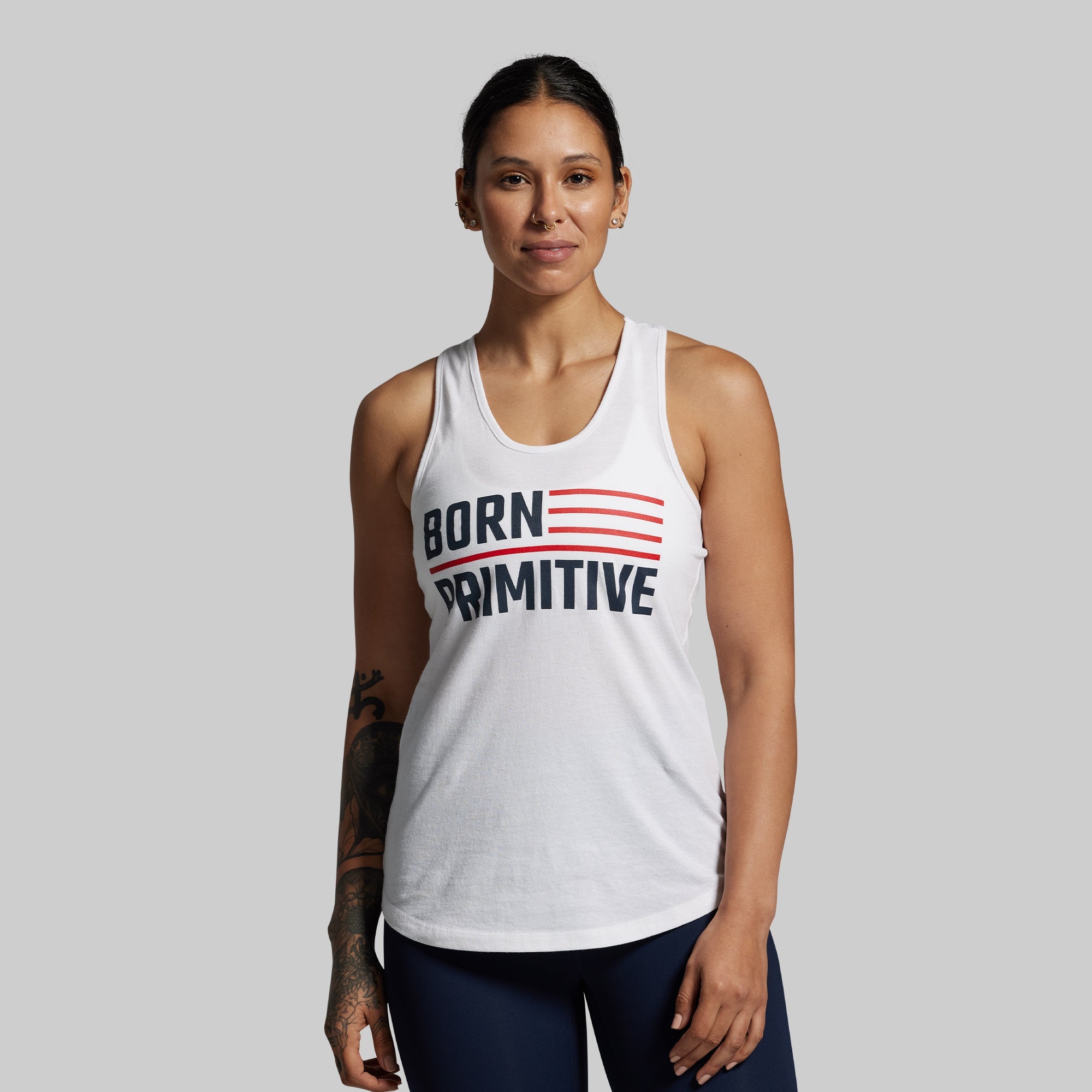 BP Flag Staple Tank (White)
