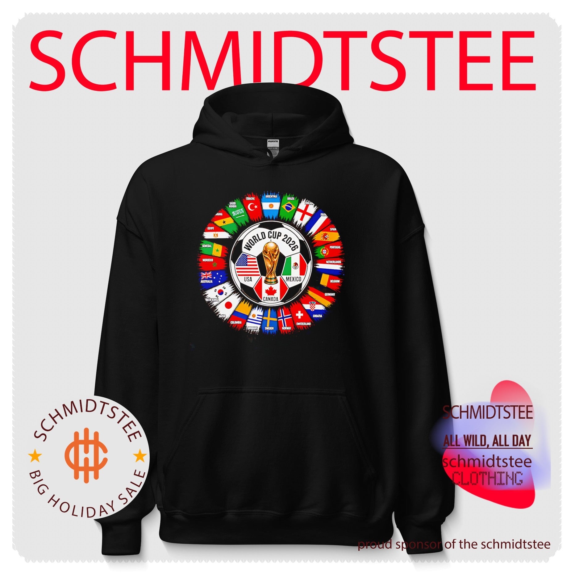 World Cup 2026 flags shirt