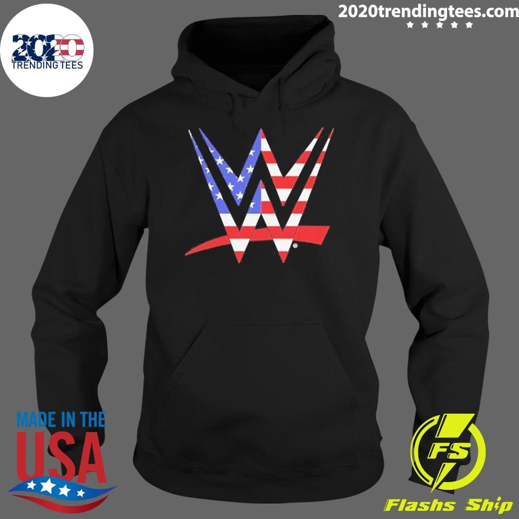 Wwe Logo American Flag Shirt