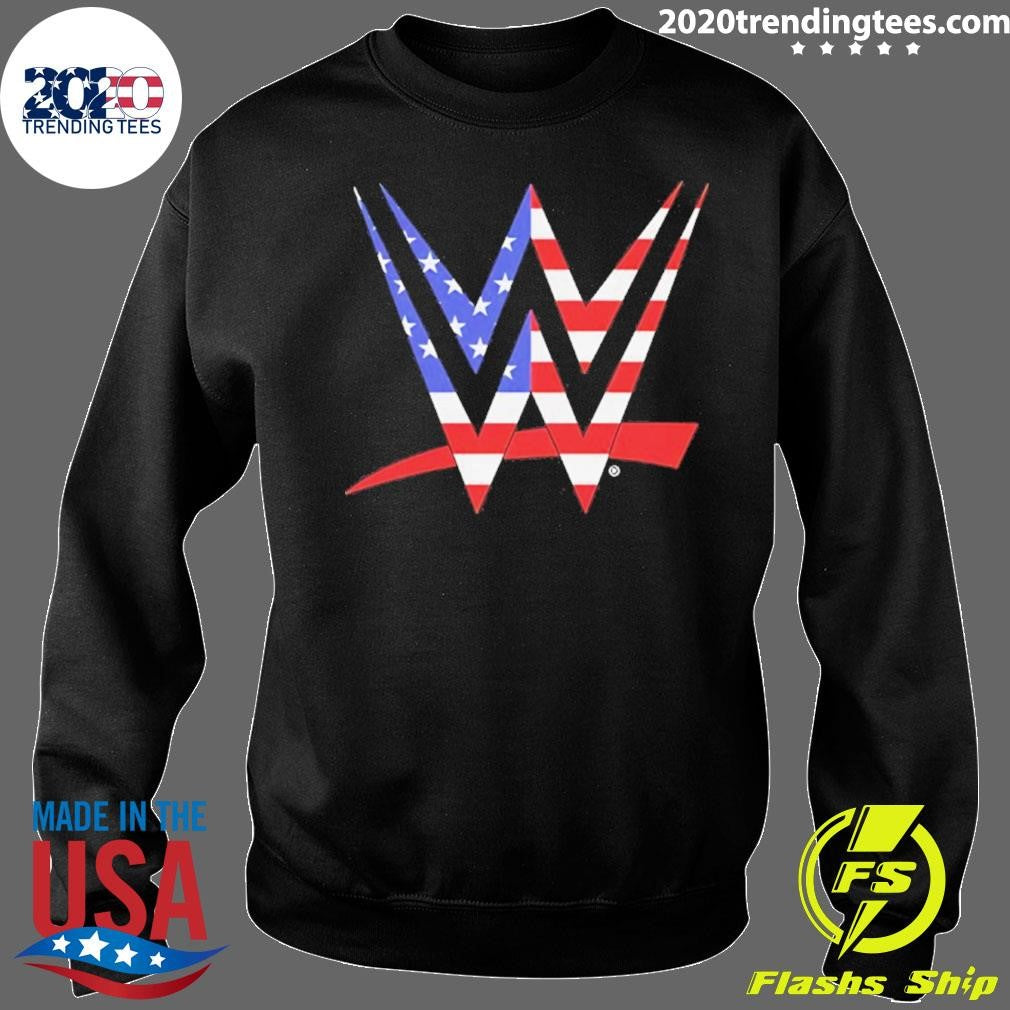 Wwe Logo American Flag Shirt