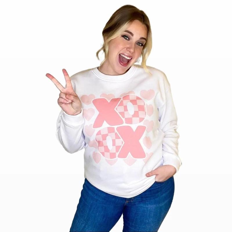 XOXO Checker Board Sweatshirt Shirt Hoodie | PrintMintTees.com