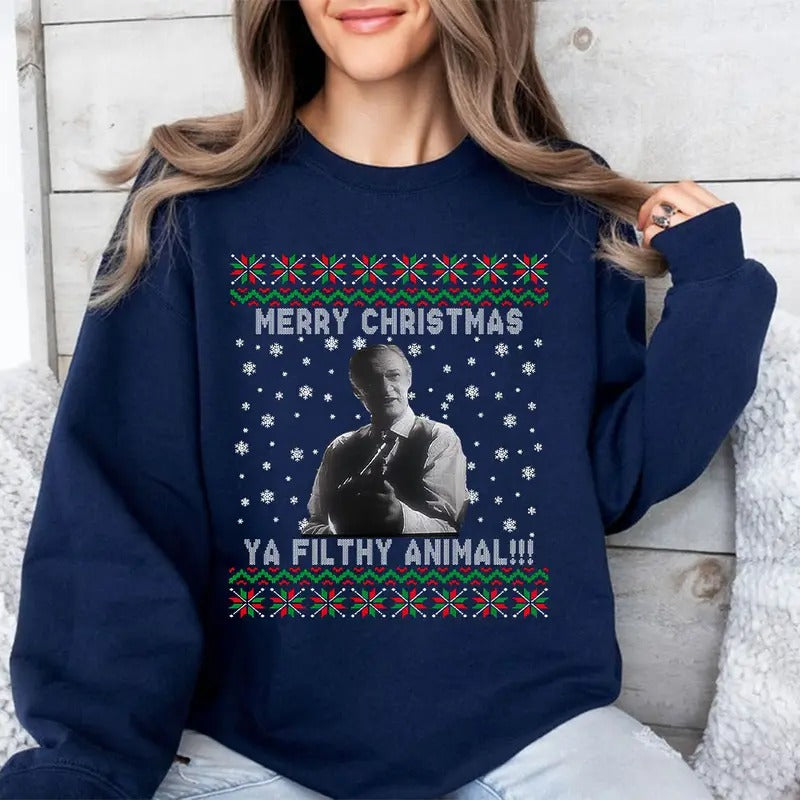 Xmas Ugly Sweatshirt, Christmas Movie Shirt, Christmas Graphic Tee Shirt Hoodie | PrintMintTees.com