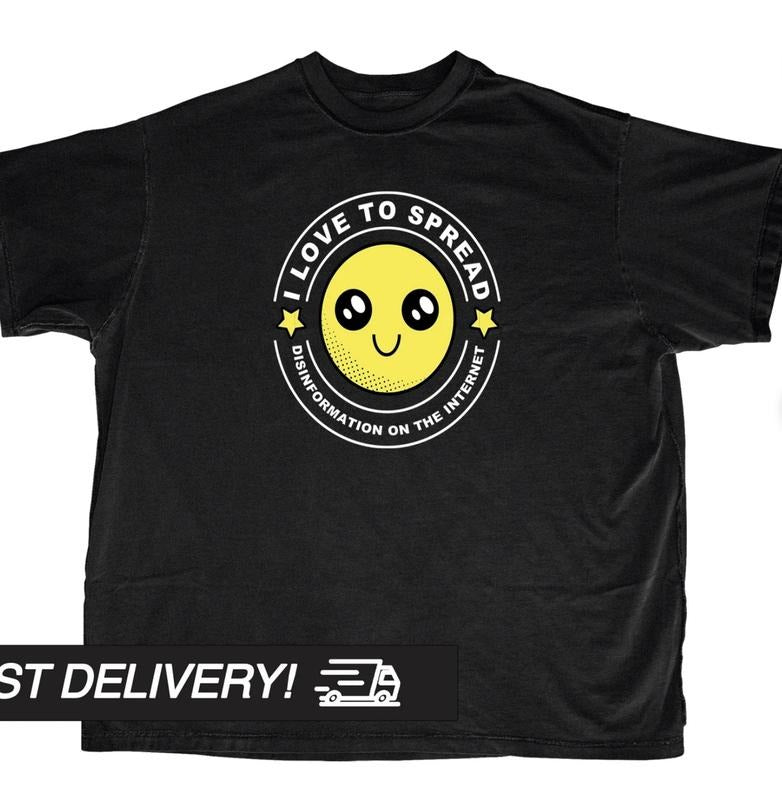 Y2k Shirt, I love to spread disinformation on the internet Shirt, Y2k Clothing, Goth Punk T-Shirt, Streetwear T-Shirt,...