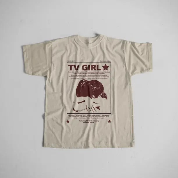 Y2k Tv Girl Lovers Rock Song T-Shirt, Vintage Graphic Tees Gothic Grunge Y2k Emo Scene Amity Affliction Style Clothes Men...