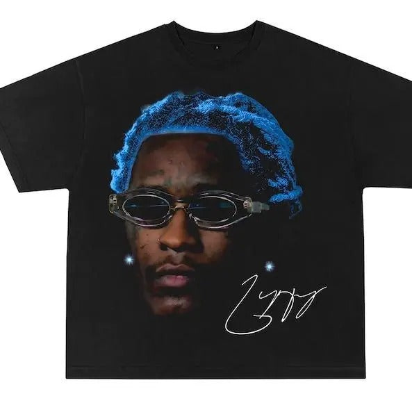 YOUNG THUG T-shirt | Rap Tee Concert Merch Kanye Thugger Slime Season | Green Rare Hip Hopstyle{n002}2 Hoodie Sweatshirt