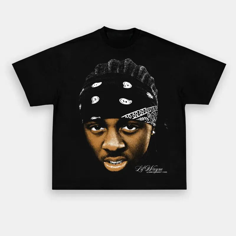 YOUNG WEEZY TEE Menswear Top Underwear Man Tshirt Streetwear Tropical Shortsleeve Bestie Crewneck Round Neck Hoodie...