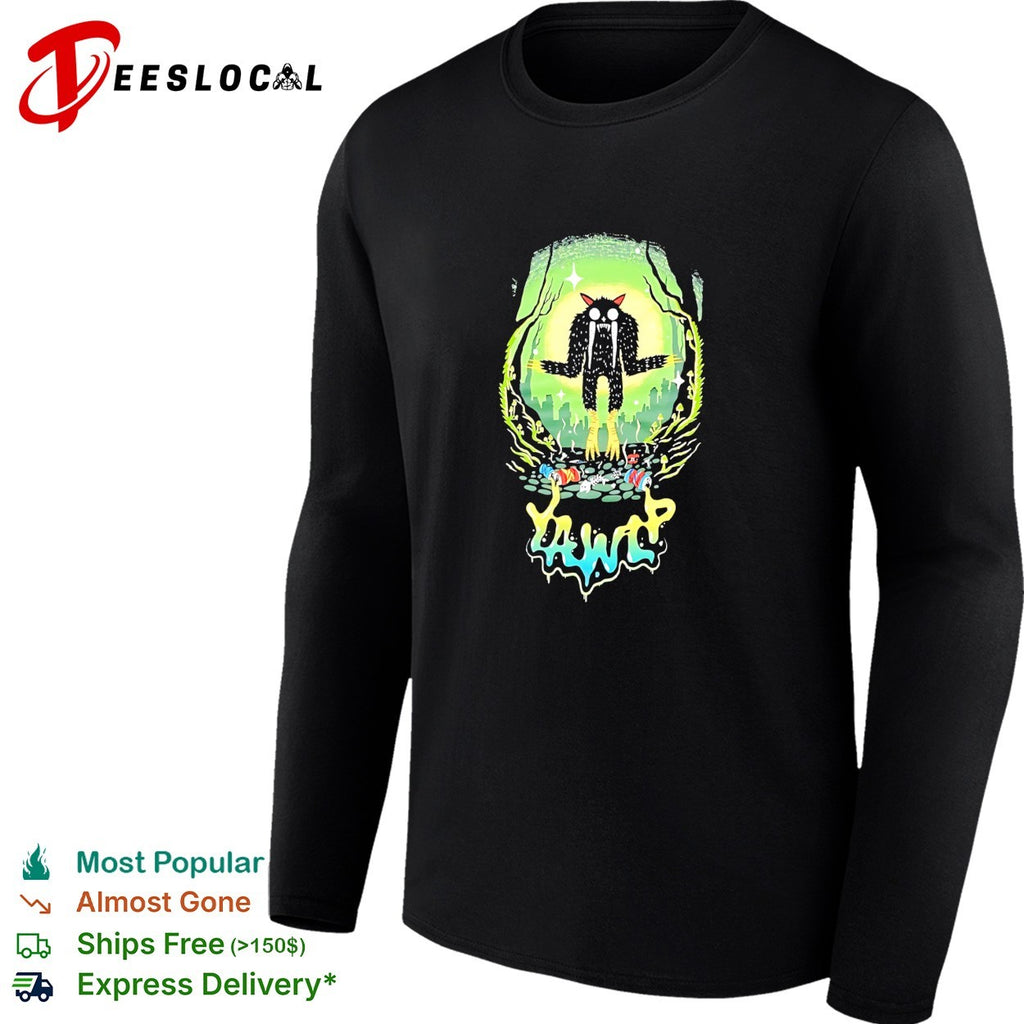 Yawp monster forest illustration shirt