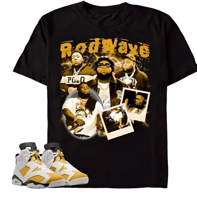 Yellow Ochre 6s Ochre Shirt, Bootleg Rod Wave Shirt To Match Sneaker, Graphic Tee Gift For Men Women, Besties Hoodie...