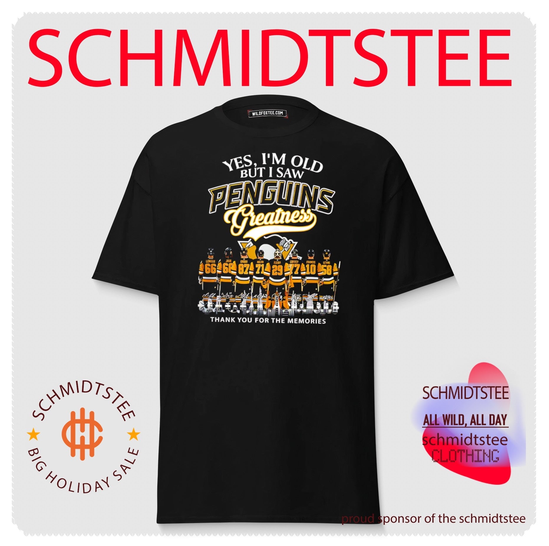 Yes I’m old but I saw Pittsburgh Penguins greatness thank you for the memories shirt