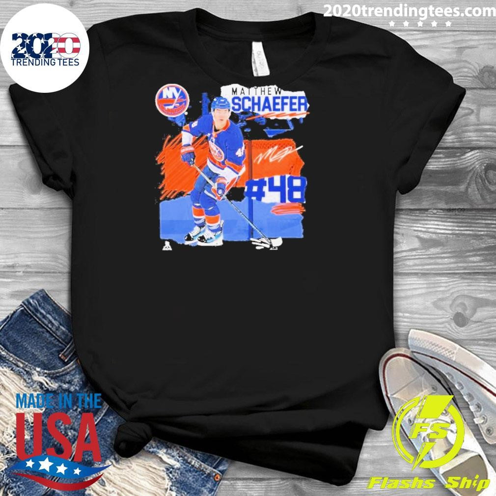 York Islanders Matthew Schaefer Fresh Ice Shirt