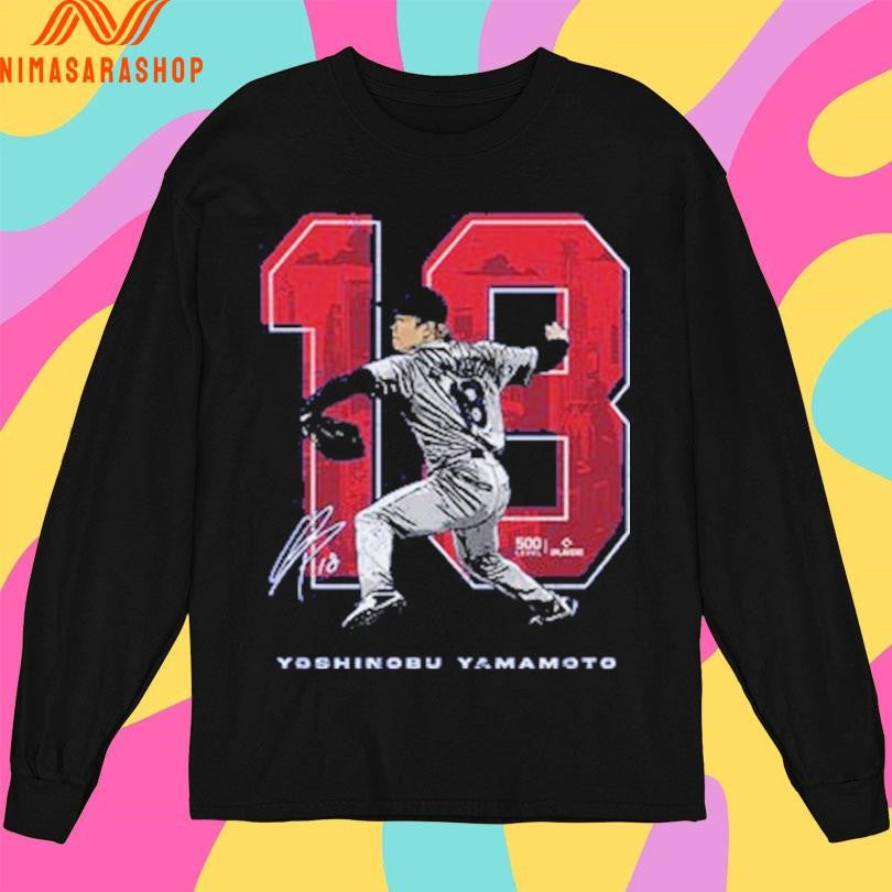 Yoshinobu Yamamoto Los Angeles Dodgers Japanese Signature Shirts