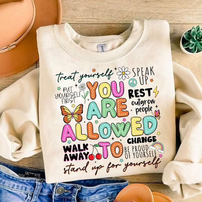 You Are Allowed To shirt, One Mental Health, Mama shirt, Mental Health Matters , Mothers Day Gift Hoodie Sweatshirt