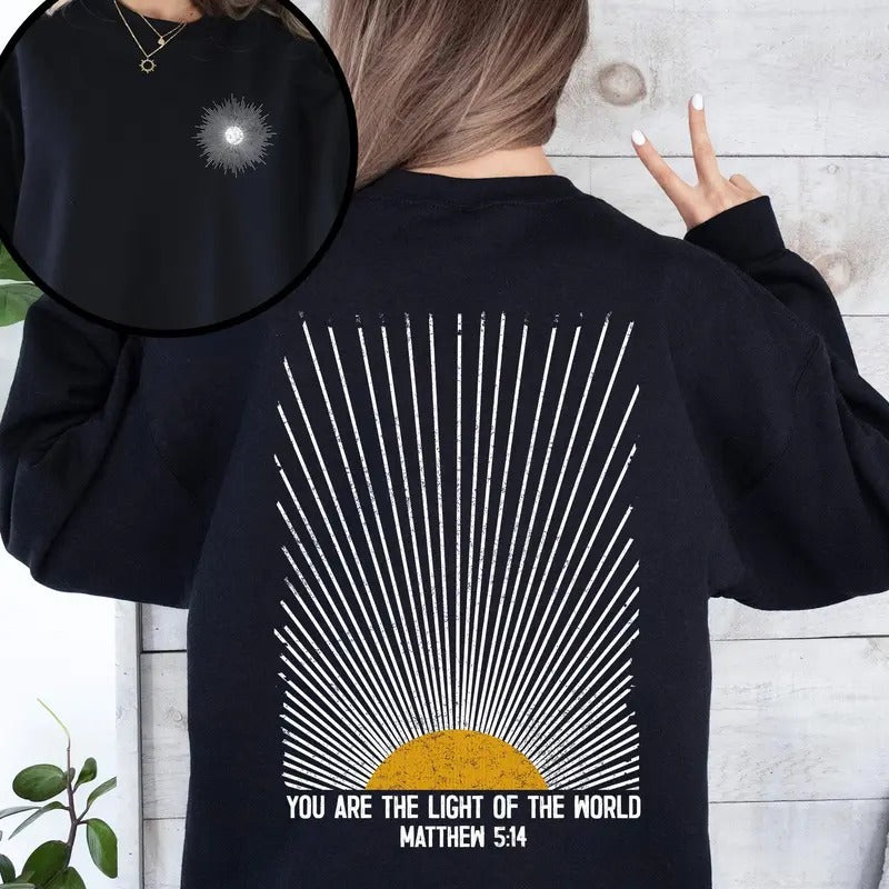 You Are Light World Faith Christian Bible Religious Crew Neck T-Shirts, Hoodie, Sweatshirt