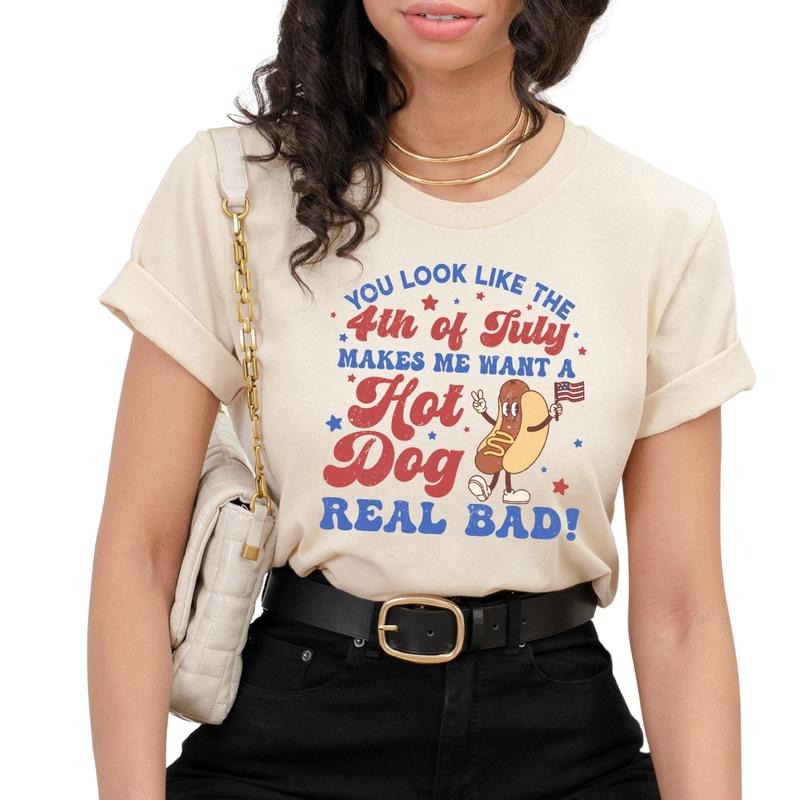 You Look Like The 4th Of July  T-Shirt, 4th Of July Sweatshirt, July Fourth Sweatshirt Hoodie | PrintMintTees.com