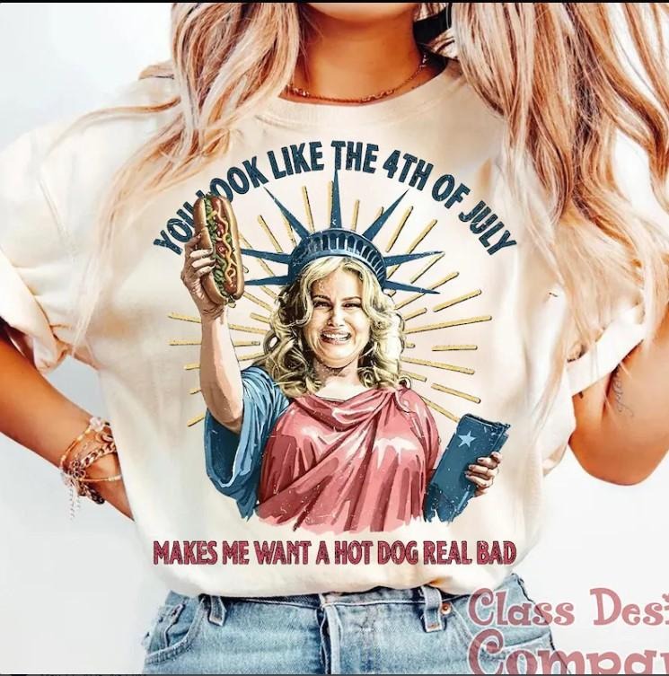 You Look Like the 4th of July, Funny Fourth of July Shirt Hoodie Sweatshirt | PrintMintTees.com