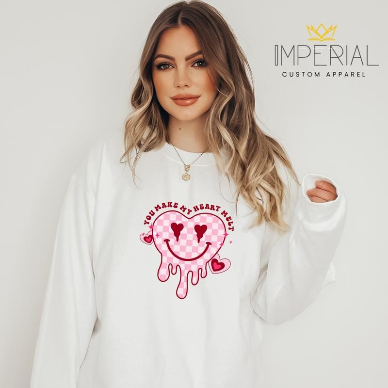 You Make My Heart Melt Valentines Day T-Shirt, Valentines Day Sweatshirt, Valentines Day Sweatshirt, VDay Sweatshirt Hoodie