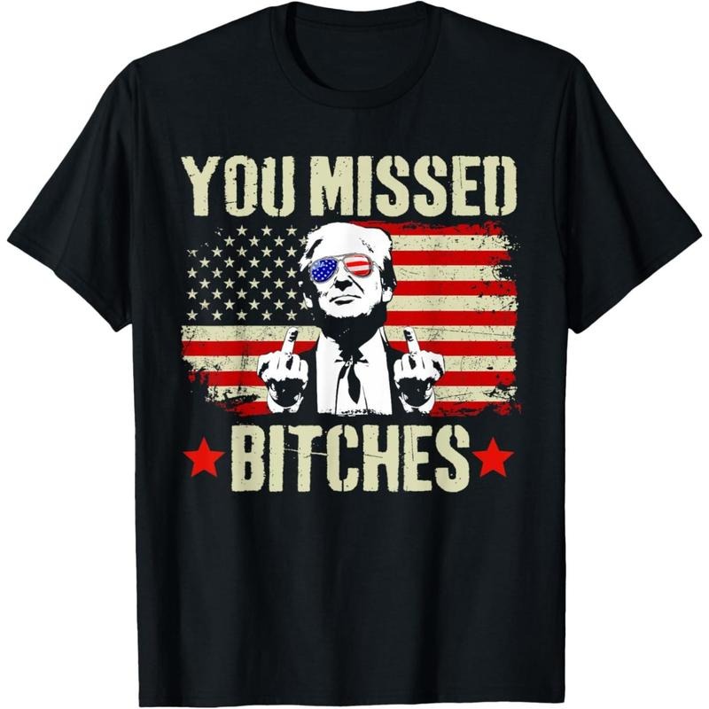You Missed Shirt, You Missed Trump 2024 TShirt You Missed T-Shirt .made in usa Hoodie Sweatshirt | PrintMintTees.com
