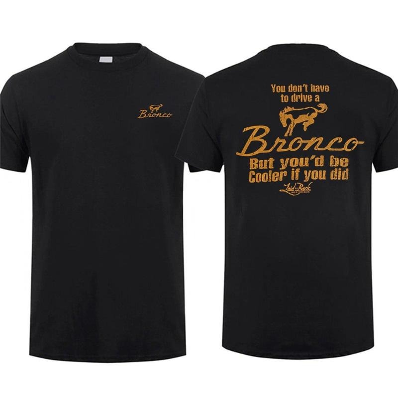 You'd Be Cooler Bronco Shirt Ford Shirt Menswear Ford Gang Obs Shirt Truck Shirt, Menswear Car Parts Short Sleeve Hoodie...