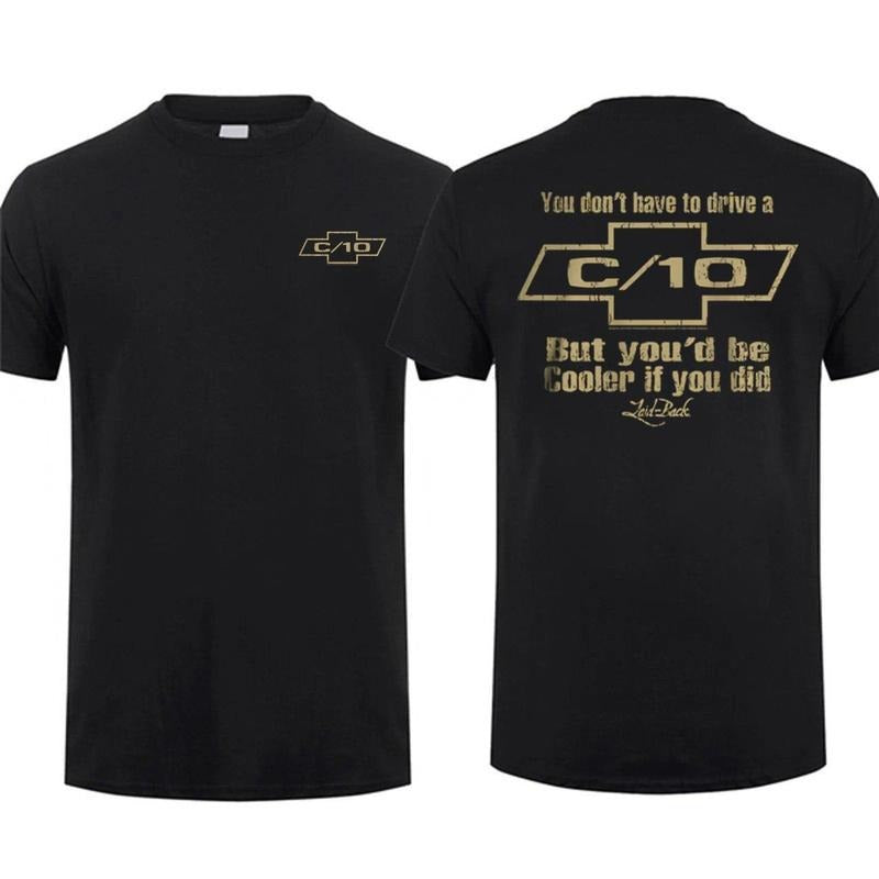 You'd Be Cooler C10 Shirt Chevy Shirt Menswear Chevy Gang Obs Shirt Truck Shirt, Menswear Car Parts Short Sleeve Hoodie...