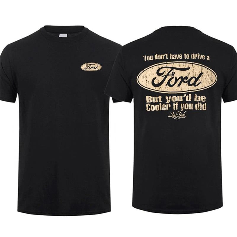 You'd Be Cooler Ford Shirt Ford Shirt Menswear Ford Obs Shirt Truck Shirt, Menswear Car Parts Short Sleeve Hoodie Sweatshirt