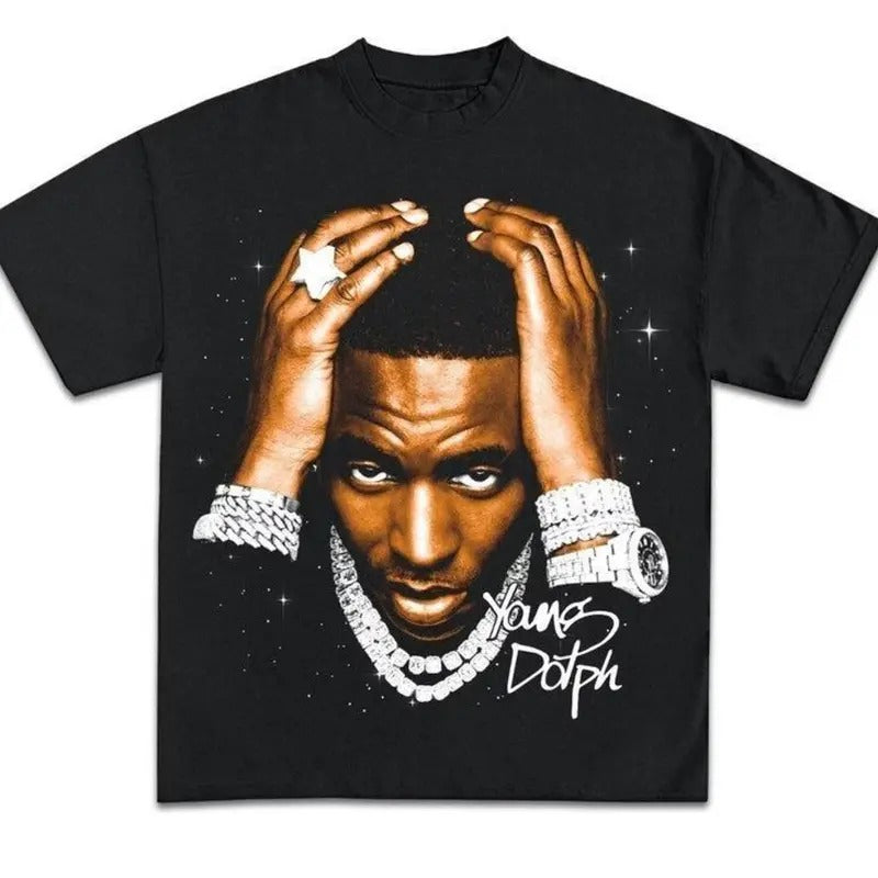 Young Dolph 90s Rapper Shirt, Streetwear Gifts Shirt Hoodie Sweatshirt | PrintMintTees.com