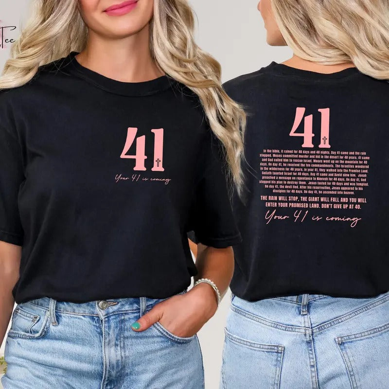 Your 41 Is Coming Shirt Christian Birthday Gift Jesus Shirt Bible Verse Shirt Christian Giftjesus Lover Shirt For Woman...