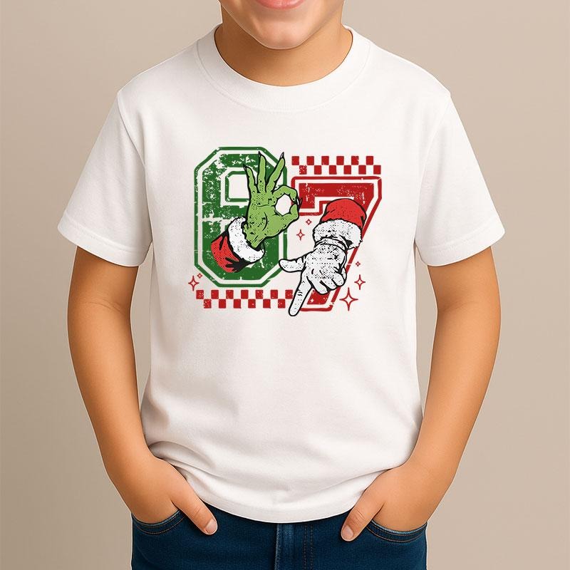 [ Youth] Christmas 67 Shirt, Six Seven X-mas Shirt, Santa 6 7 Sweatshirt, Trending Graphic Shirts, Christmas Gift Hoodie